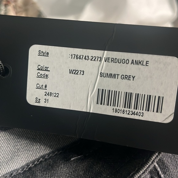 NWT PAIGE VERDUGO ANKLE MID RISE ULTRA SKINNY JEANS SIZE 31 - Picture 6 of 6